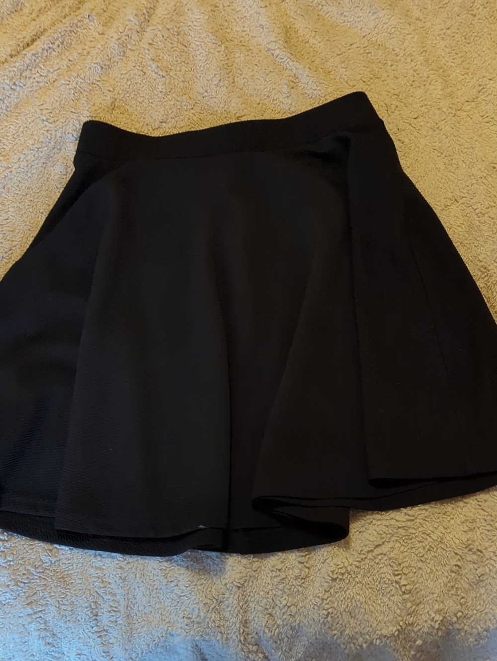 Classic Black Flared Women's Skirt